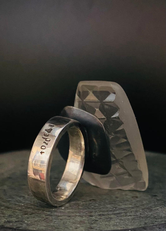 Grid Reference NY810704 Glass Ring