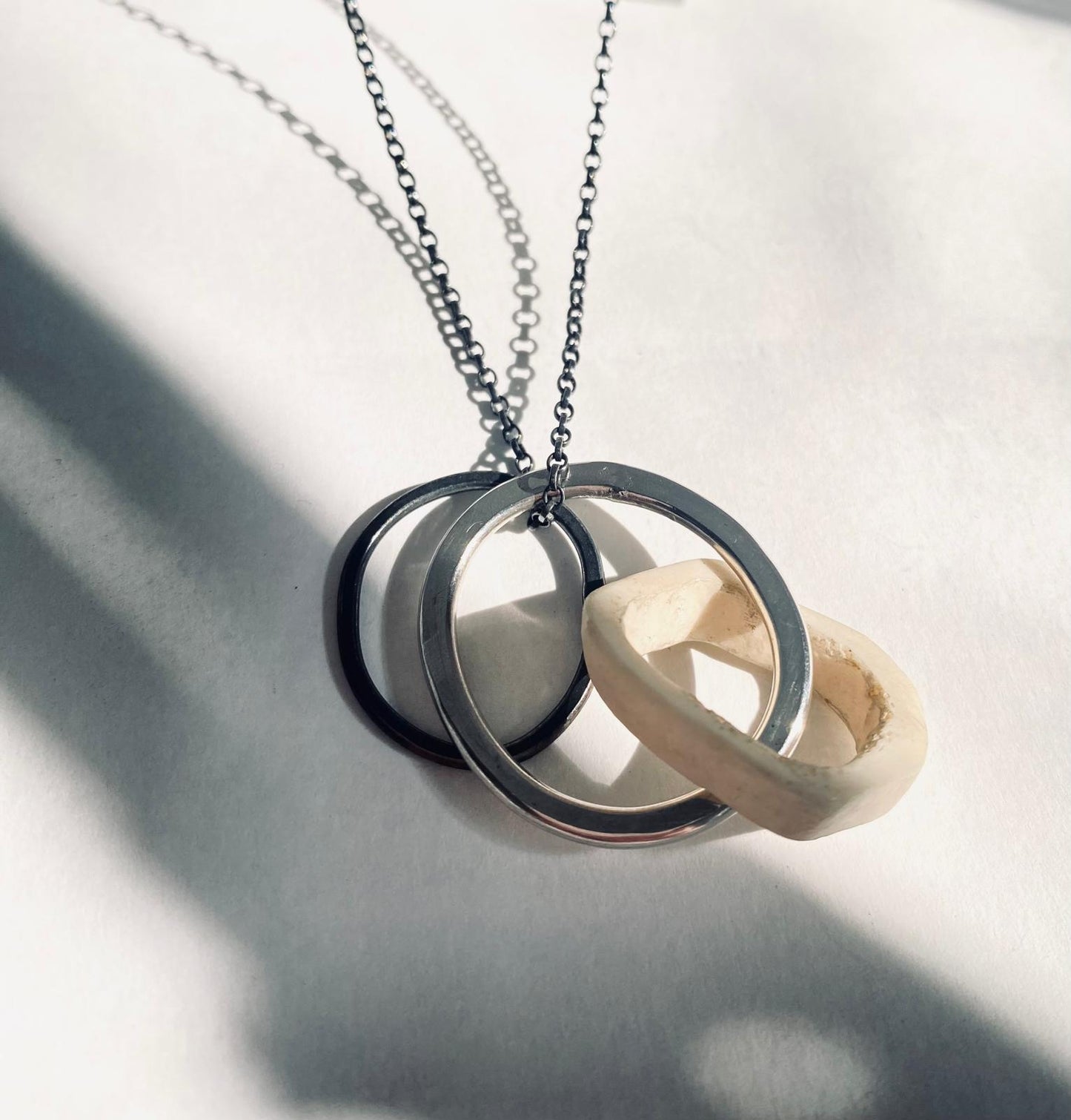 Terra Loop and Bone Charm Necklace