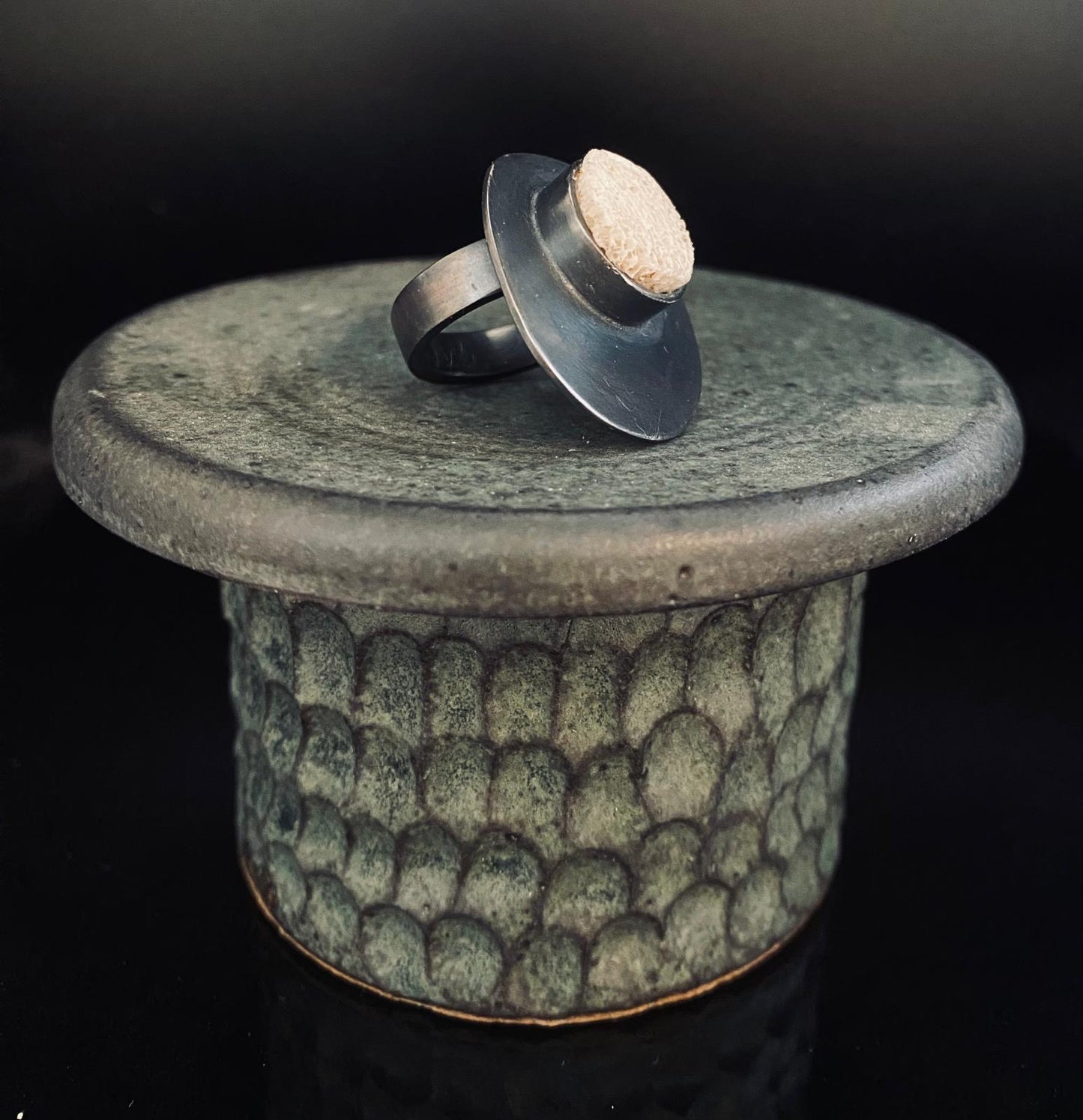 Terra Shield Bone Ring