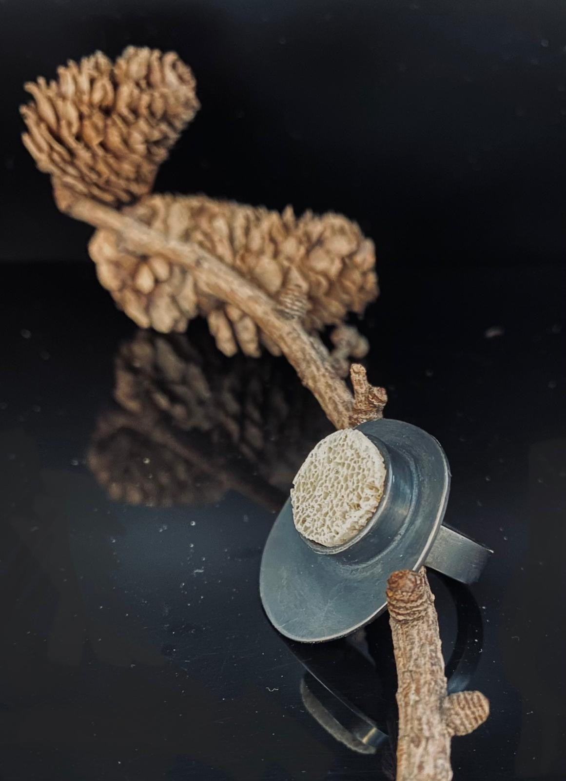 Terra Shield Bone Ring