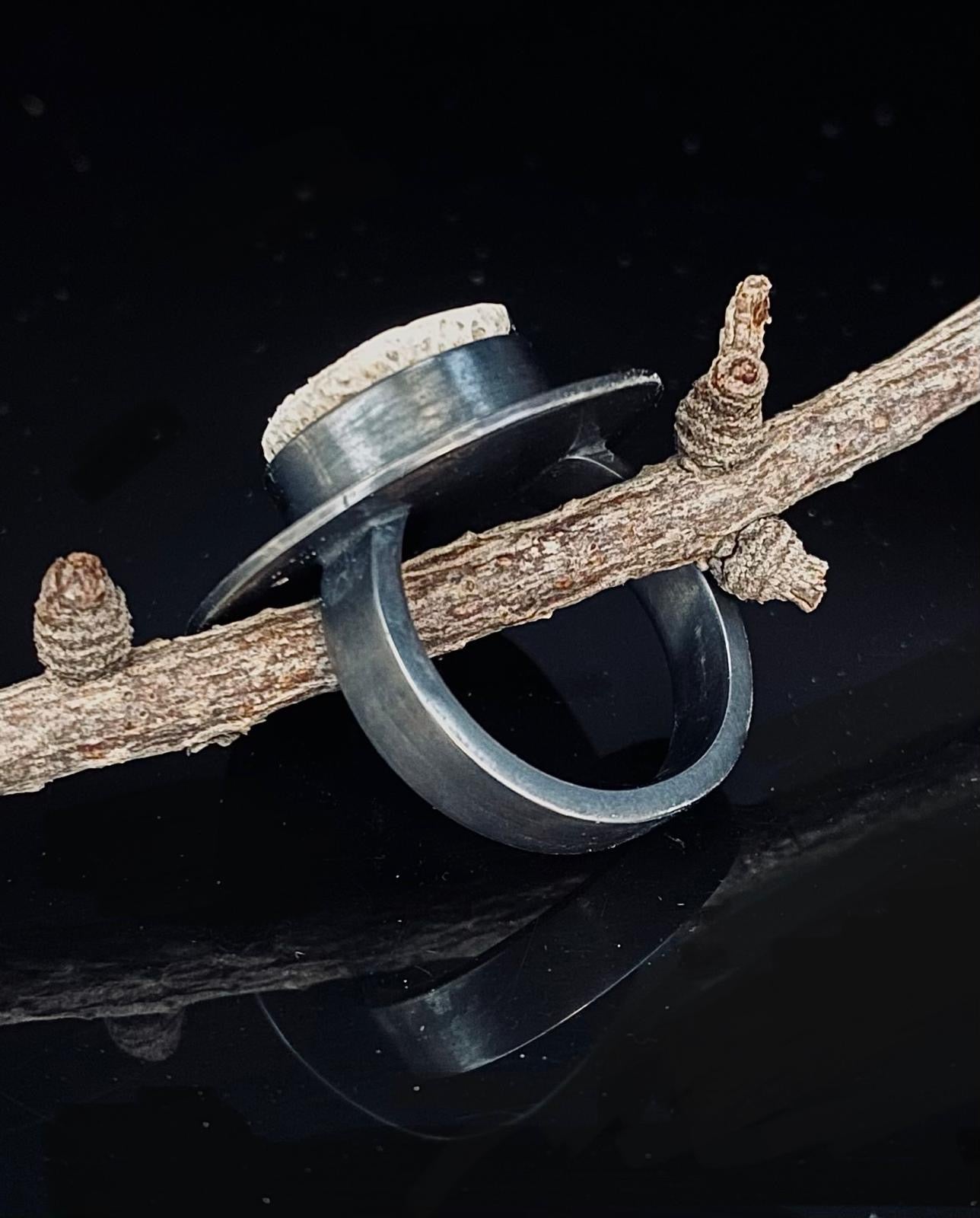 Terra Shield Bone Ring