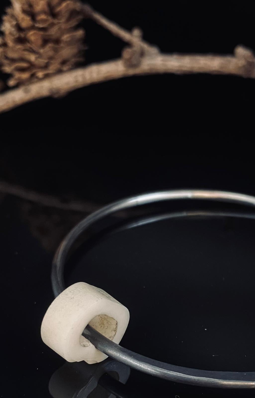 Terra Bone Charm Bangle