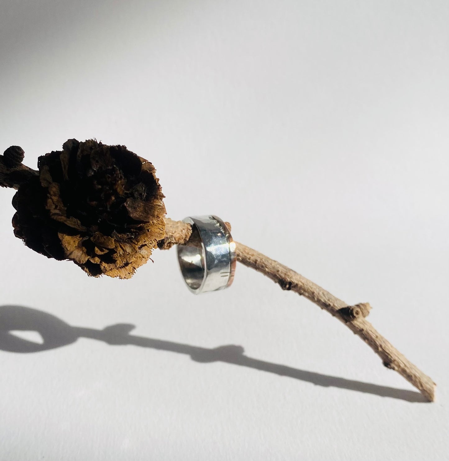 Reticulated Eco Silver + Recycled Copper Ring