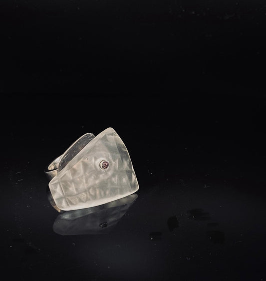 Grid Reference NY810704 Glass Ring