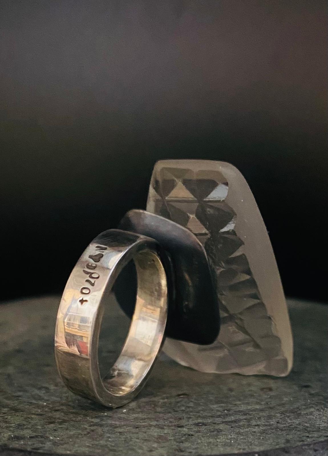 Grid Reference NY810704 Glass Ring