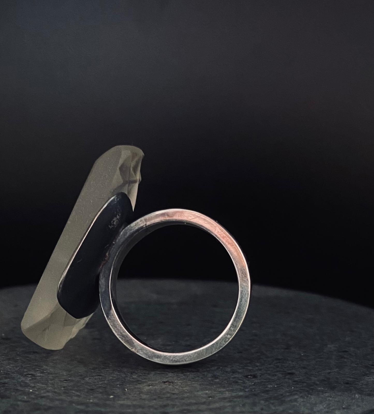 Grid Reference NY810704 Glass Ring